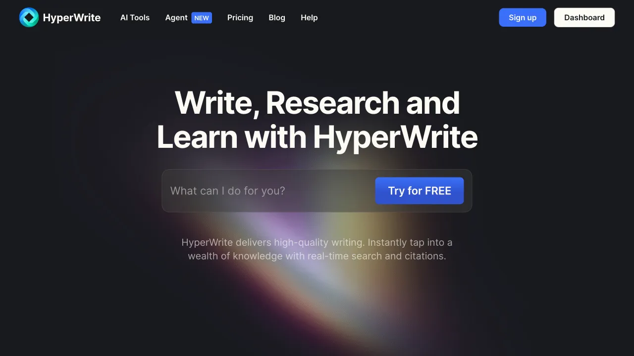 HyperWrite banner